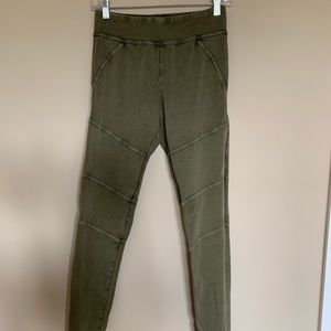 Olive Textured Leggings | Nordstrom